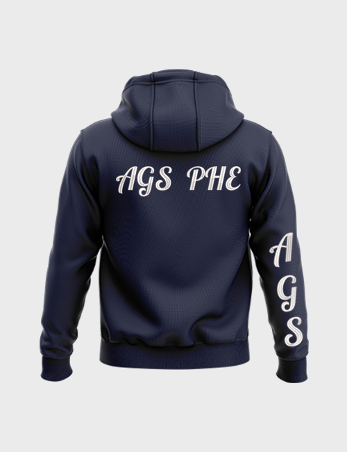 American Gulf School | All Grades | Hoodie | Color Navy Blue | Back View