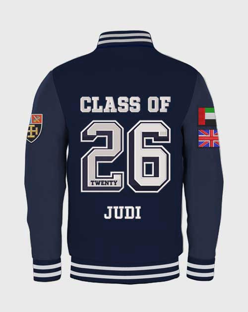 Cranleigh Abu Dhabi Letterman Jackets 2026 Back View