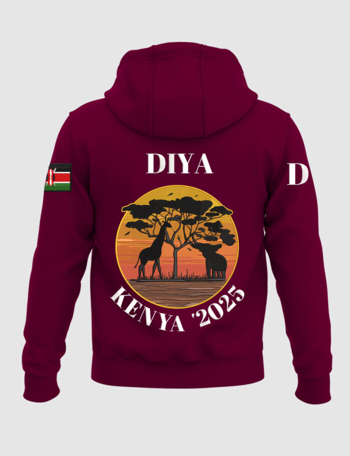 Personalized Maroon School Hoodie