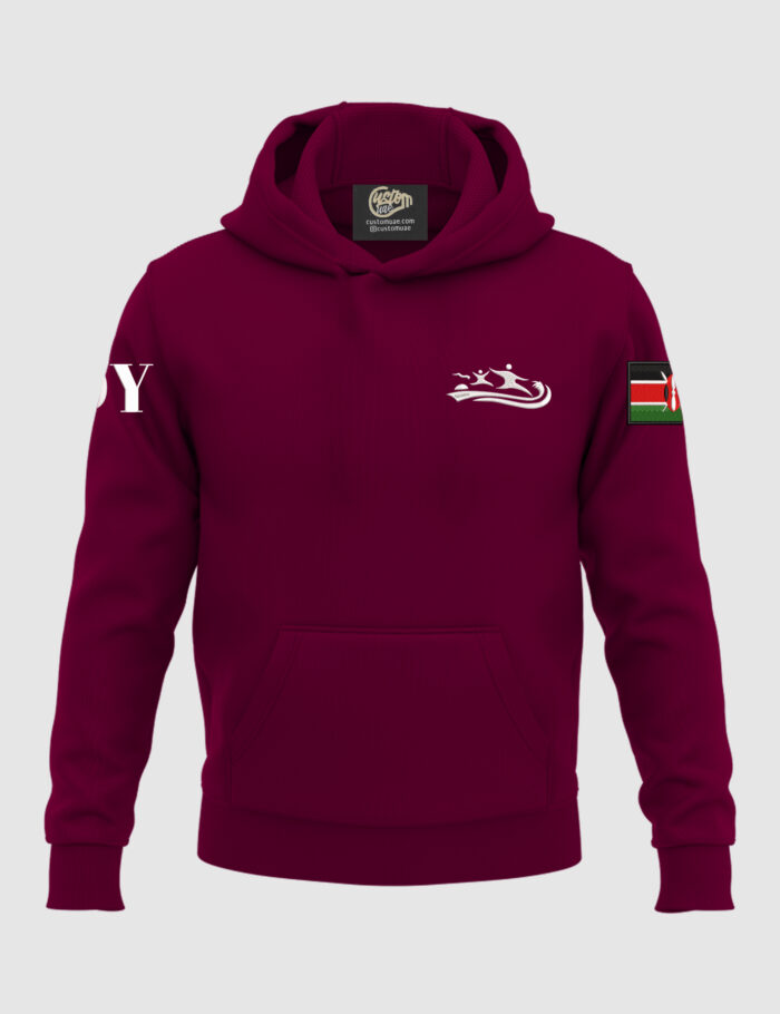 Personalized Maroon School Hoodie